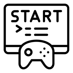 console game icon line