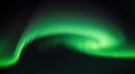 Abstract green nebula swirl aurora lights flowing energy cosmic plasma backdrop