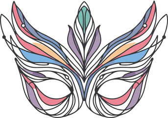 Obraz premium Mardi gras carnival mask