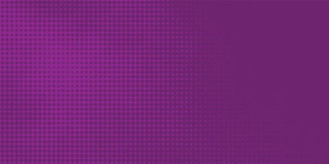 Abstract dot halftone purple color pattern gradient texture background. Used for graphics  pop art comics style.