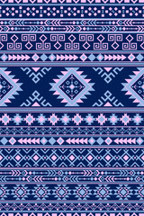 Native tribal geometric ethnic seamless stripe pattern vector background in neon style suitable for digital artwork abstract surface design modern decorative themes and cultural inspiration.