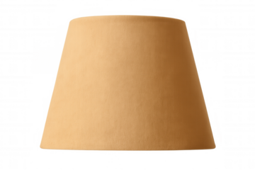 Beige lampshade with transparent background, perfect for interior design projects and home decoration visualizations