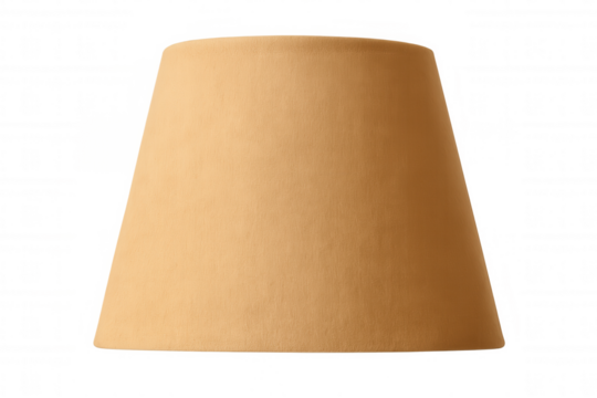 Beige lampshade with transparent background, perfect for interior design projects and home decoration visualizations