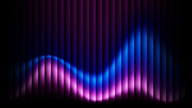 Vibrant ripple glass texture background with glowing neon waves and abstract wavy light designs.