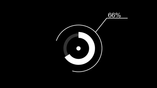 A dynamic modern circle loading animation, and on a white background is loading from 1 to 66 .