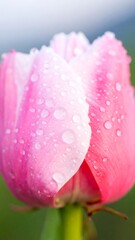 Pink Tulip Close-up in Garden (1)