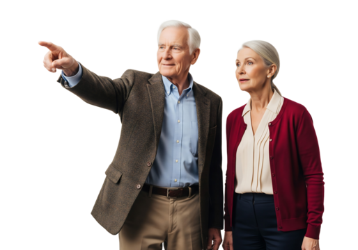 Older Couple Discussing Ideas in Studio Setting