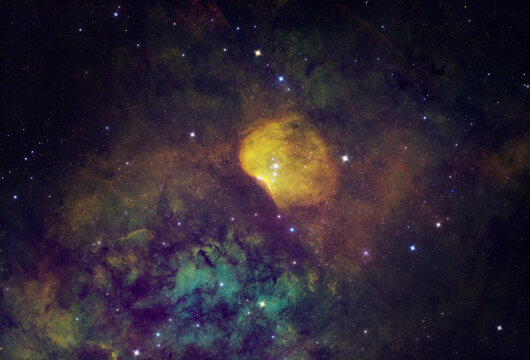 Sh2-140 – Emission nebula in Cepheus; Glowing clouds of ionized gas and dark dust lanes mark the Sh2-140 nebula, where new stars are being born in the constellation Cepheus