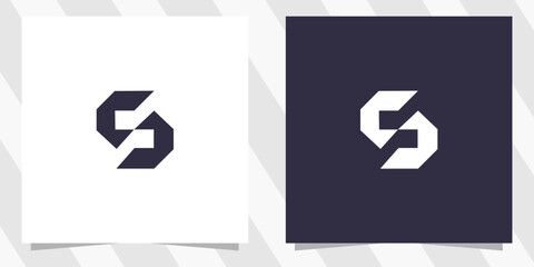 letter s logo design vector