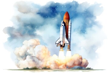 Aircraft vehicle rocket launch.