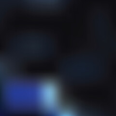 Abstract animation of glowing blue waves on a dark background