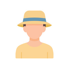 man with hat avatar faceless