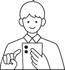 man with a mobile phone