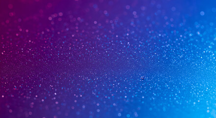 Fototapeta premium Vibrant Blue and Purple Sparkling Glitter Background with Bokeh Effect