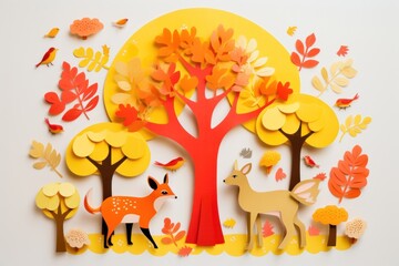 Forest craft art anthropomorphic.