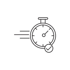 Quick approval icon vector logo set collection simple linear illustration for web and app..eps