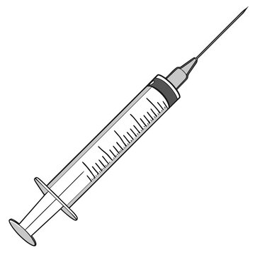syringe injection medical equipment clip art preview