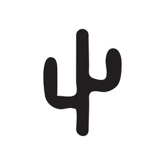 Cactus icon vector logo simple illustration for web and app..eps