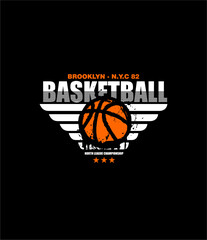 Basketball NYC sport graphic for young design t shirt print , vector illustration