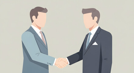 Fototapeta premium Successful Business Partnership A Handshake Deal