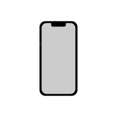 Minimal Smartphone Vector Illustration &ndash; Mobile Phone Icon Design