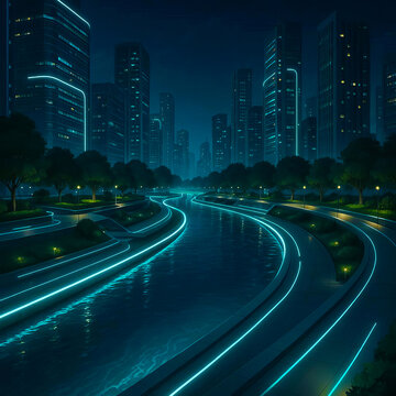 Futuristic Smart River Design
