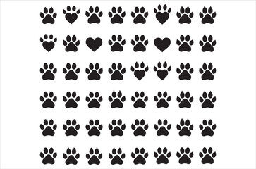 Dog silhouettes bundle , playful puppy icons, sitting, standing, running, vector pet clipart for trainers, veterinarians, animal shelter marketing, canine logo set, illustration,on white background.