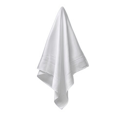 Fototapeta premium White fabric draped, hanging