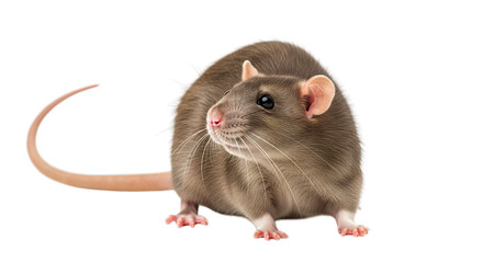 Adorable Brown Rat Close-Up Studio Shot Rodent Photography