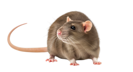 Adorable Brown Rat Close-Up Studio Shot Rodent Photography