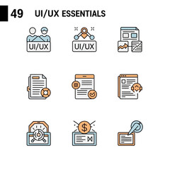 Discover essential UI/UX design icons for modern digital product development and user experience enhancement