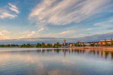 Fototapeta premium Lulea is a city on the east coast of northern Sweden. Seat of the municipality of Lulea and the capital of the province of Norrbotten.