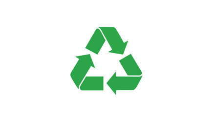 Obraz premium Symbol of Environmental Responsibility: A Green Recycle Icon Representing Sustainability and Resource Conservation