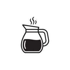 Obraz premium Coffee pot icon, vector illustration
