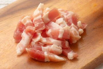 刻んだパンチェッタ