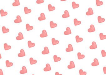 Cute and lovely pink heart shape- seamless pattern