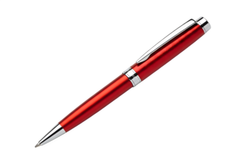 red pen isolated on transparent