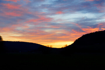 abendrot himmel dämmerung