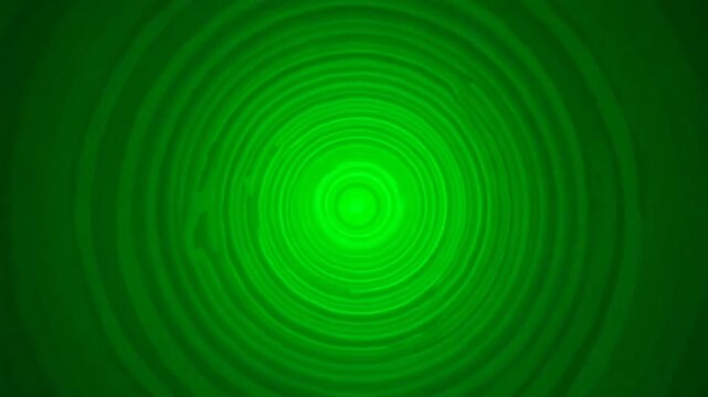 Green cosmo space tunnel VJ loop background with rings