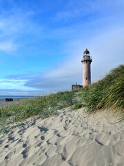 Japanese lighthouse of the karafuto period on the island of Sakhalin. Slepikovsky lighthouse.
