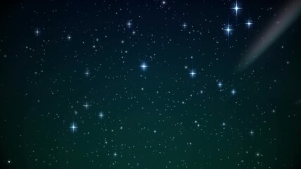 Animation of stars falling over rotating vintage microphone on black background - Powered by Adobe