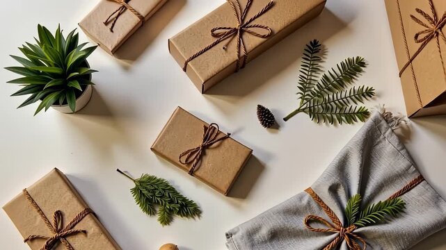 Eco-Friendly Gift Wrapping Ideas with Natural Elements and Sustainable Decor for a Unique and Environmentally Conscious Presentation