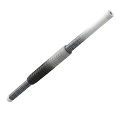 Close-up of a metallic spark plug tip showing intricate details and industrial design on a stark background isolated on transparent background