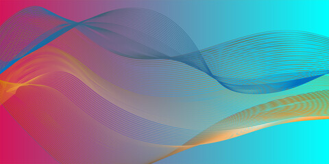 abstract blue background with waves