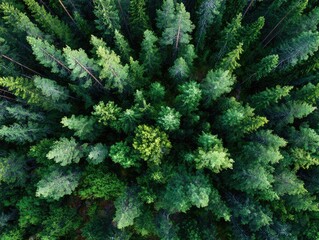 Forest Canopy Aerial View