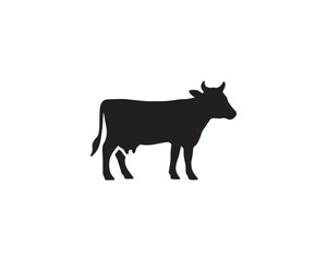 Cow silhouette icon vector design illustration