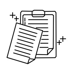 clipboard icon vector illustration