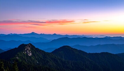 Obraz premium Mountain sunrise panorama (3)