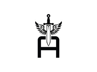 A bold and minimalist logo design for Faith And Honor, a premium newsletter brand for conservative men with ambition. The emblem reflects strength, discipline, and timeless masculinity, a