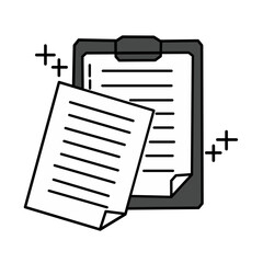clipboard icon vector illustration